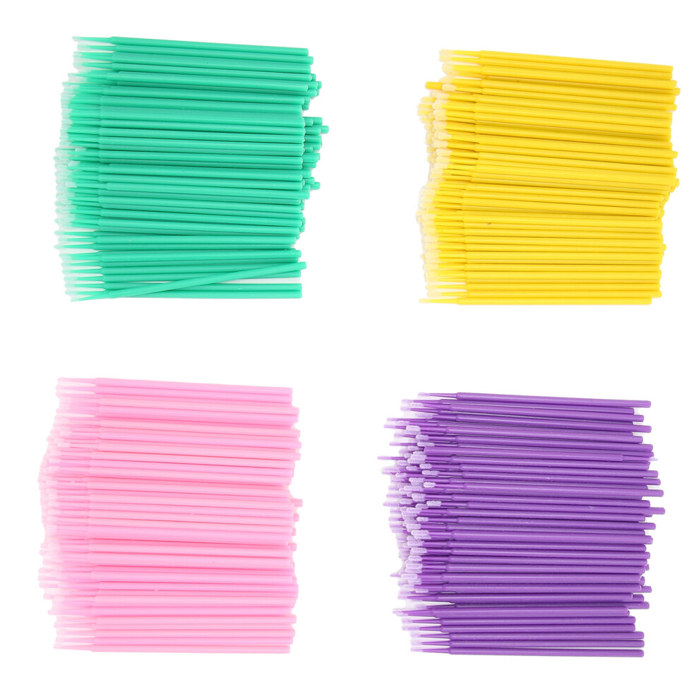 400pcs Bendable Micro Applicator Brushes Micro Wands Supplies for Makeup Eyeliner Application