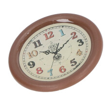 Reloj de pared redondo para casita de muñecas Modelo Colorido 7x38mm