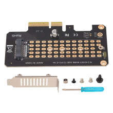 Riser NVMe M.2 a PCIe 3.0, 32 Gbps, Nero, metà altezza