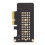 Riser NVMe M.2 a PCIe 3.0, 32 Gbps, Nero, metà altezza 3