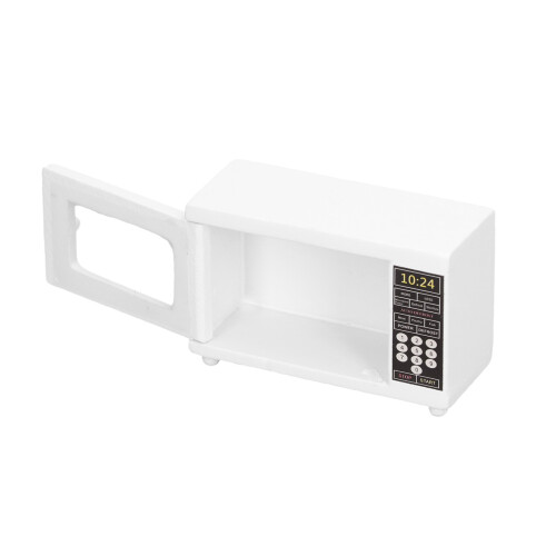 Horno microondas en miniatura a escala 1:12 - madera