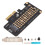 Riser NVMe M.2 a PCIe 3.0, 32 Gbps, Nero, metà altezza 15