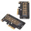 Riser NVMe M.2 a PCIe 3.0, 32 Gbps, Nero, metà altezza 9