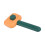 Cepillo Slicker para pelo de perro 9x18cm naranja/verde 6