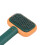 Cepillo Slicker para pelo de perro 9x18cm naranja/verde 8