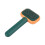 Cepillo Slicker para pelo de perro 9x18cm naranja/verde 14