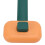 Cepillo Slicker para pelo de perro 9x18cm naranja/verde 4