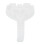 100PCS Eyelash Extension Glue Rings Disposable Heart Shape False Eyewinker Blossoming Cups ToolsWhite 3