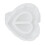 100PCS Eyelash Extension Glue Rings Disposable Heart Shape False Eyewinker Blossoming Cups ToolsWhite 12