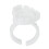 100PCS Eyelash Extension Glue Rings Disposable Heart Shape False Eyewinker Blossoming Cups ToolsWhite 11