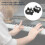 2 pièces Exerciseur de doigts pour piano ABS + silicone noir 12