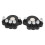 2 pièces Exerciseur de doigts pour piano ABS + silicone noir 5