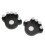 2 pièces Exerciseur de doigts pour piano ABS + silicone noir 9