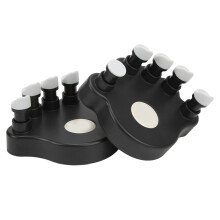 2 pièces Exerciseur de doigts pour piano ABS + silicone noir