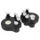 2 pièces Exerciseur de doigts pour piano ABS + silicone noir 15