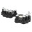 2 pièces Exerciseur de doigts pour piano ABS + silicone noir 10