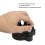 2 pièces Exerciseur de doigts pour piano ABS + silicone noir 3