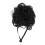 Perruque noire pour animal de compagnie 30-60cm bande élastique réglable 15