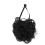 Perruque noire pour animal de compagnie 30-60cm bande élastique réglable 12