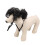 Perruque noire pour animal de compagnie 30-60cm bande élastique réglable 5