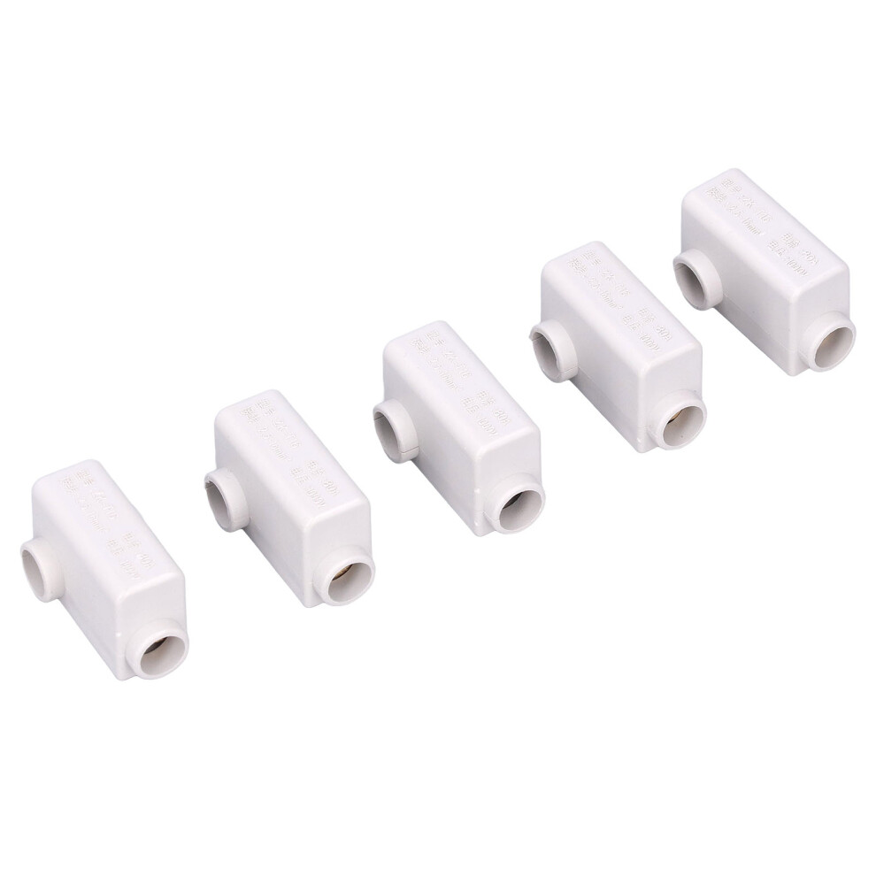 5Pcs Wire Connector T Type Splitter Screw Terminal Block Set Kit 1000V 80A Zkt16 8731321704798