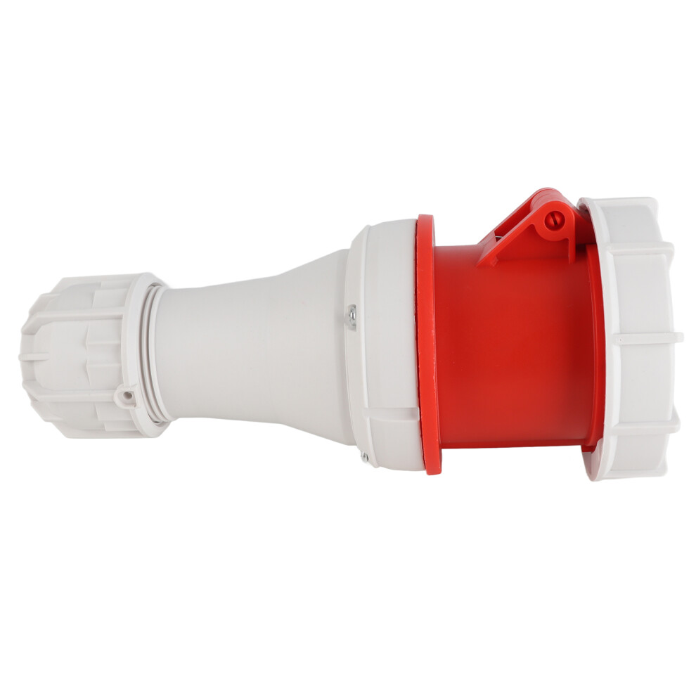 5 Pin Industrial Plug 63A Stable Waterproof Compact Aviation Plug For Breweries Workshops Camping Red 5061321706984