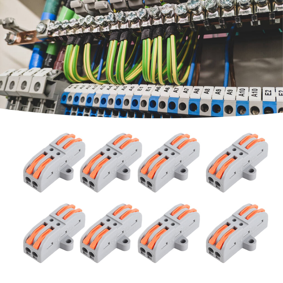 20Pcs Lever Nut Wire Connectors Quick Compact Splice Conductors Push In Terminal Block 223Â2P 7601321708045