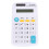 Mini calculatrice à 8 chiffres, 11,5  6,5  2 cm, blanche 2