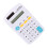 Mini calculatrice à 8 chiffres, 11,5  6,5  2 cm, blanche 15