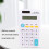 Mini calculatrice à 8 chiffres, 11,5  6,5  2 cm, blanche 6