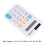 Mini calculatrice à 8 chiffres, 11,5  6,5  2 cm, blanche 8