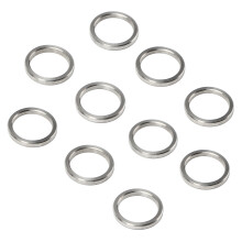 Set di ferramenta in acciaio inossidabile, 10 distanziali a rondella, diametro esterno 15 mm, diametro interno 12 mm, fissaggi AU