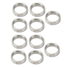 Distanziali a rondella in acciaio, Ø esterno 15 mm, Ø interno 12 mm, set di accessori hardware in acciaio inossidabile