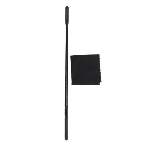 Kit de limpieza para flauta varilla de pulido de plástico negro 1