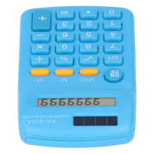 Mini calcolatrice 8-cifre LCD blu 11,5 x 6,5 x 2 cm