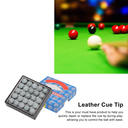 50 pièces 9 mm embouts de queue en cuir de qualité A Couleur:AsPic 2