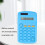 Mini calcolatrice 8-cifre LCD blu 11,5 x 6,5 x 2 cm 5