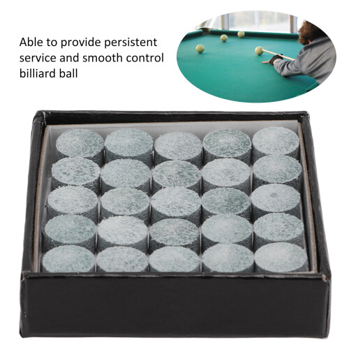 Pointes de queue en cuir pour billard 50 pièces 10 mm pointes de rechange pour usage quotidien 2