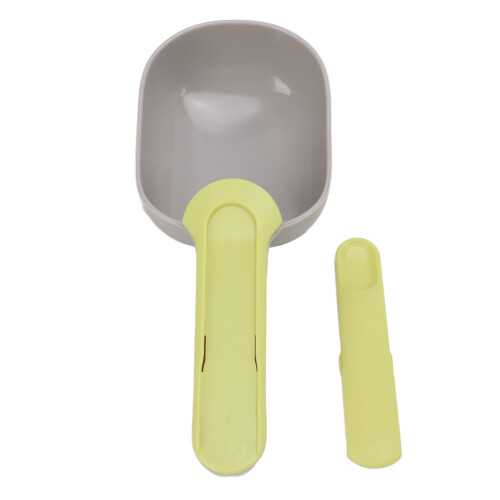 Cucharón con clip multifuncional 19,7 cm  8 cm gris-verde 1