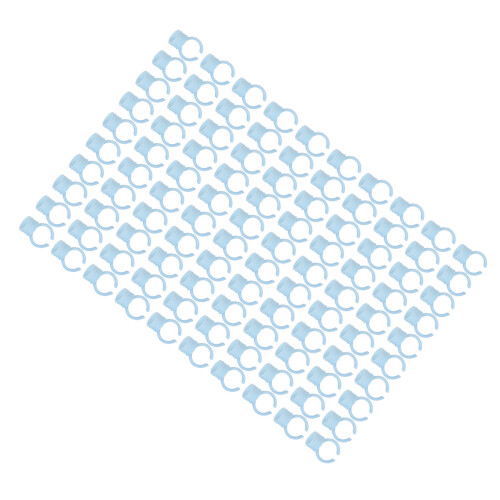 100pcs Eyelash Extensions Glue Ring Cup Disposable Eyebrow Tattoo Microblading Ink Cup Holder