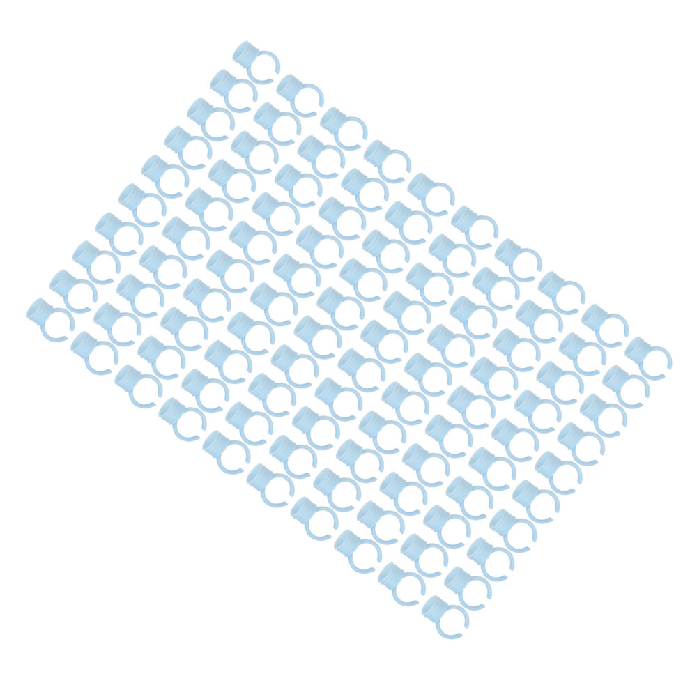 100pcs Eyelash Extensions Glue Ring Cup Disposable Eyebrow Tattoo Microblading Ink Cup Holder