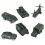 Carro militare D, set da 6 pezzi in lega pressofusa 2