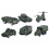 Carro militare D, set da 6 pezzi in lega pressofusa 13