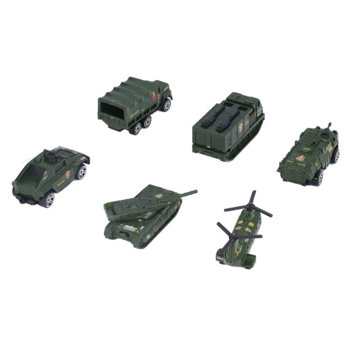 Carro militare D, set da 6 pezzi in lega pressofusa