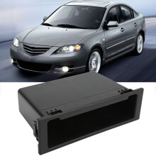 Organizador de tablero negro de ABS para caja de estéreo de coche 1DIN