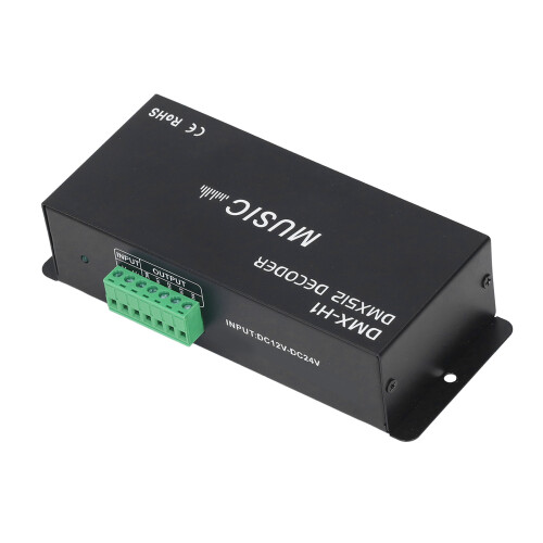 Décodeur DMX512 à 4 canaux RGB 12A 16,4  6,5  4 cm 2