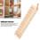 Escalier miniature en bouleau pour maison de poupée échelle 1/12 bricolage angles arrondis 3