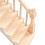 Escalier miniature en bouleau pour maison de poupée échelle 1/12 bricolage angles arrondis 11