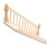 Escalier miniature en bouleau pour maison de poupée échelle 1/12 bricolage angles arrondis 13