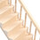 Escalier miniature en bouleau pour maison de poupée échelle 1/12 bricolage angles arrondis 8